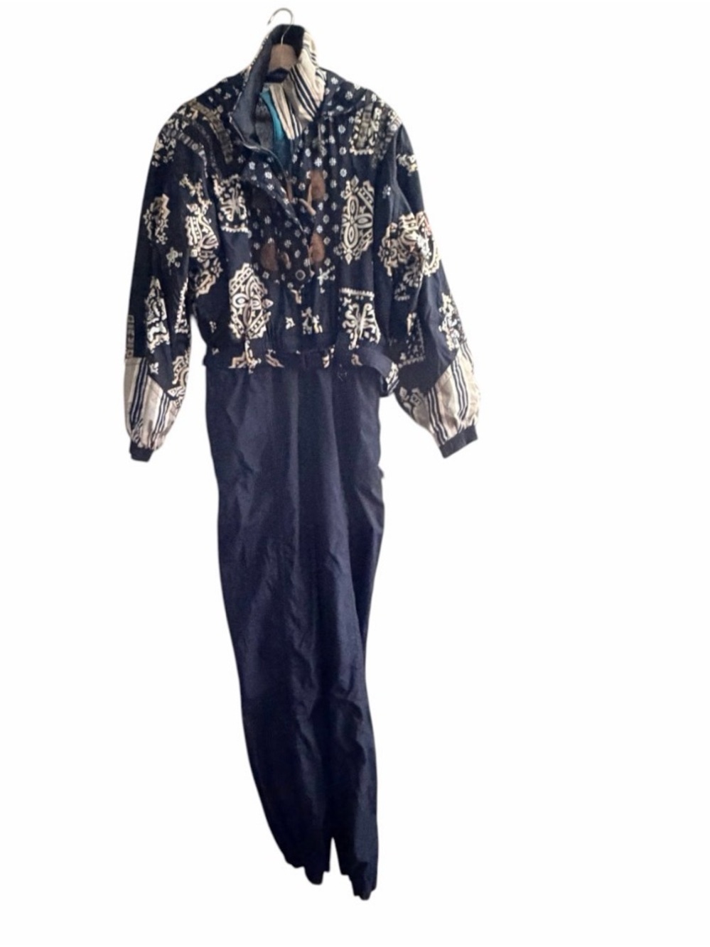 Obermeyer Black and White Patterned Women’s Jumpsuit